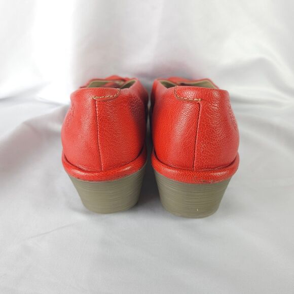 Fly London Women's  Sz 7 / 7.5 US  EU 38 Yoma307fly Peep Toe Wedge Sandal - Picture 3 of 10